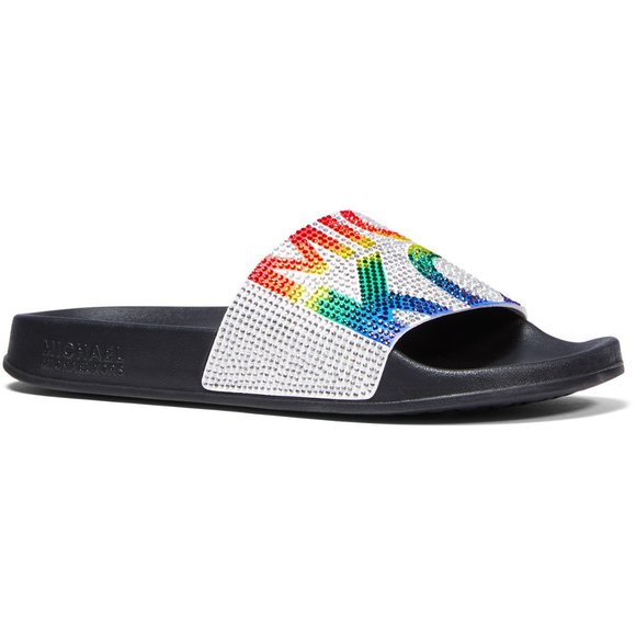 michael kors slides rainbow
